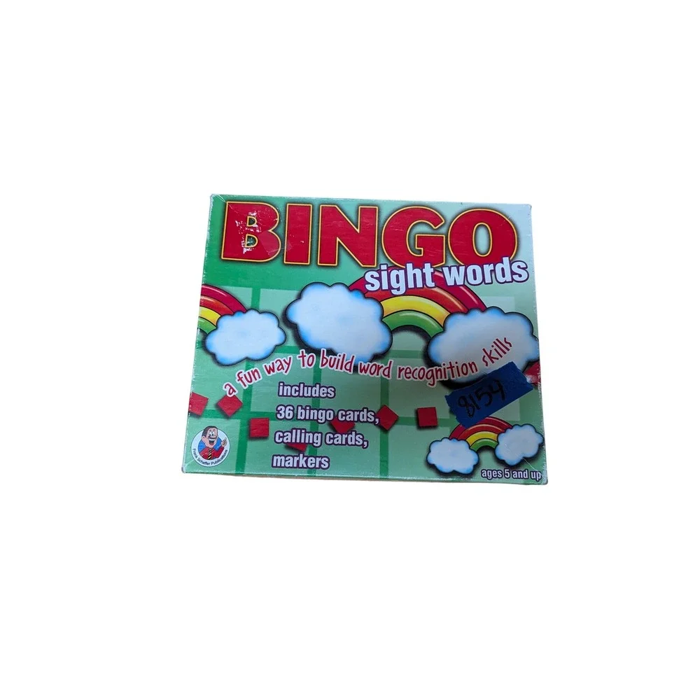 Frank Schaffer Sight Words Bingo Game Kids OS Green Good Educational 90s FS-2002